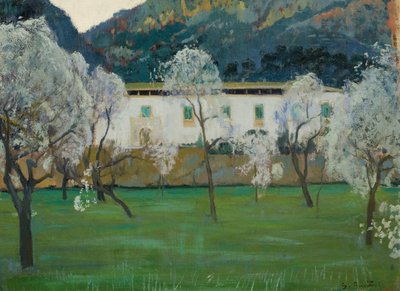 White Farmhouse (Bunyola, Majorca) by Santiago Rusiñol